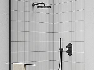 Верхний душ Ravak X07P675 черный матовый купить в интернет-магазине сантехники Sanbest