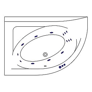 Ванна акриловая EXCELLENT Aquarella SMART WAEX.ARL17.SMART.CR 170x110 белая с гидромассажем купить в интернет-магазине Sanbest