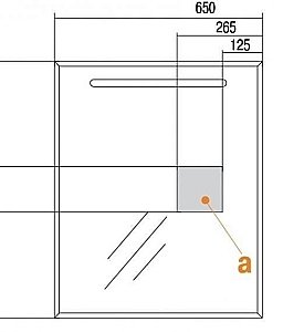 Зеркало Акватон Оптима 65 в ванную от интернет-магазине сантехники Sanbest