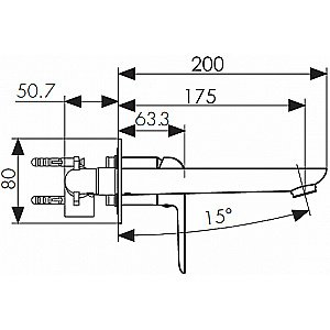 Смеситель для раковины Kaiser Glory 69311 купить в интернет-магазине сантехники Sanbest