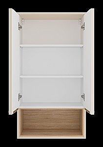 Шкаф подвесной Misty Enfida 60 ENF-08060-031 Бежевый / Дуб Сонома светлый для ванной в интернет-магазине сантехники Sanbest