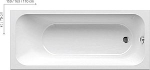 Ванна акриловая Ravak Chrome 170x75 купить в интернет-магазине Sanbest