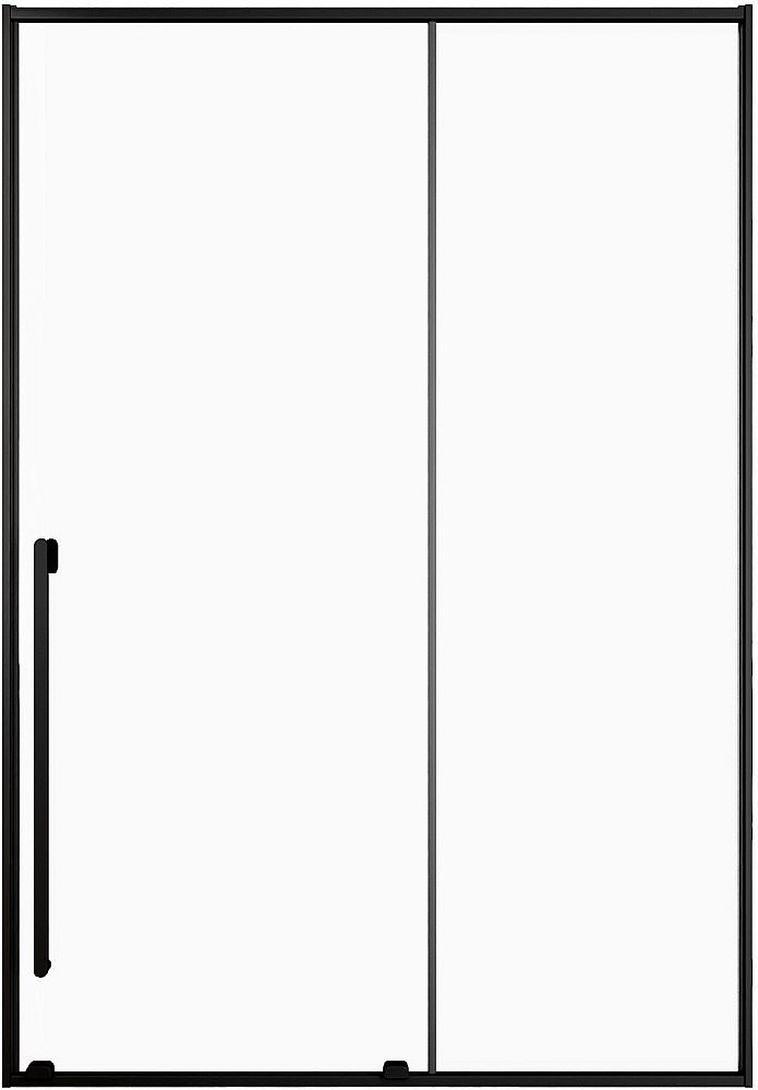 Душевая дверь Allen Brau Fantasy 2.0 120 3.11006.31 стекло прозрачное/профиль черный матовый купить в интернет-магазине Sanbest