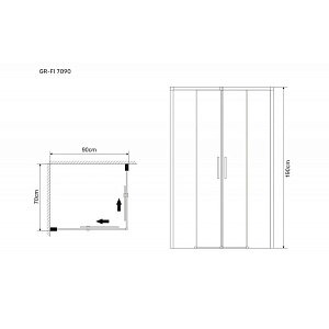 Душевой уголок Grossman Fly GR-7090Fl 70х90 купить в интернет-магазине Sanbest