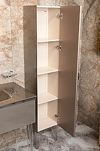 Пенал Armadi Art LUCIDO 772-SL 35 серебро для ванной в интернет-магазине сантехники Sanbest