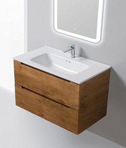 Тумба с раковиной Belbagno ETNA 90 rovere nature для ванной в интернет-магазине Sanbest