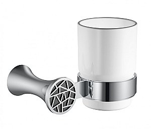 Стакан для зубных щеток CeramaLux Virginia 94302A хром купить в интернет-магазине сантехники Sanbest