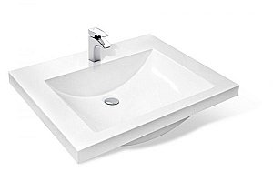 Тумба с раковиной Эстет Monaco 60 подвесная 2 ящика белая для ванной в интернет-магазине Sanbest