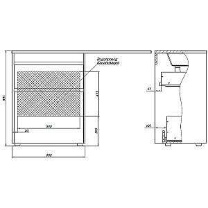 Тумба с раковиной Aquanet Токио 68 333652 дуб веллингтон для ванной в интернет-магазине Sanbest