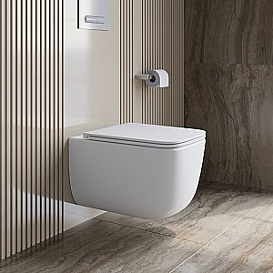 Унитаз подвесной BelBagno LUCE-TOR BB076CH-TOR/SC белый, с крышкой микролифт, безободковый, слив-торнадо купить в интернет-магазине Sanbest