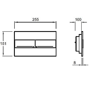 Унитаз подвесной Jacob Delafon Vox E21770RU-00 безободковый, с инсталляцией, с крышкой микролифт, белый/кнопка хром купить в интернет-магазине Sanbest