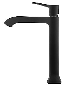 Смеситель для раковины высокий WONZON & WOGHAND FLEX, Черный матовый (WW-88019072-MB) купить в интернет-магазине сантехники Sanbest