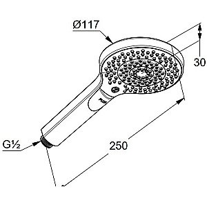Душевая система Kludi Bozz 386340576 хром купить в интернет-магазине сантехники Sanbest