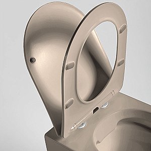 Унитаз Vincea Globo VT1-14SMC безободковый, с крышкой микролифт, капучино матовый купить в интернет-магазине Sanbest