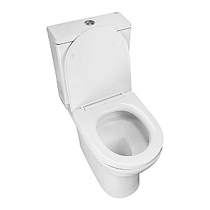 Унитаз напольный Azario Mist AZ-45T белый, безободковый, с бачком, с крышкой микролифт, слив торнадо купить в интернет-магазине Sanbest