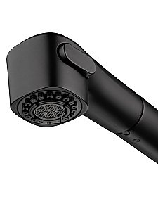 Смеситель для кухни с выдвижным изливом WONZON & WOGHAND, Черный матовый (WW-88439008A-MB) купить в интернет-магазине сантехники Sanbest