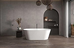 Ванна ABBER Stein AS9626 160x70 белая матовая купить в интернет-магазине Sanbest