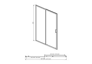 Душевой уголок Aquatek Ария ARI RA 90х100 стекло прозрачное/профиль оружейная сталь купить в интернет-магазине Sanbest