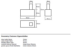 Kрючок Bemeta Beta 132106132 купить в интернет-магазине сантехники Sanbest