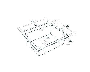Мойка кухонная Paulmark Kante PM106052-BE Бежевая купить в интернет-магазине сантехники Sanbest
