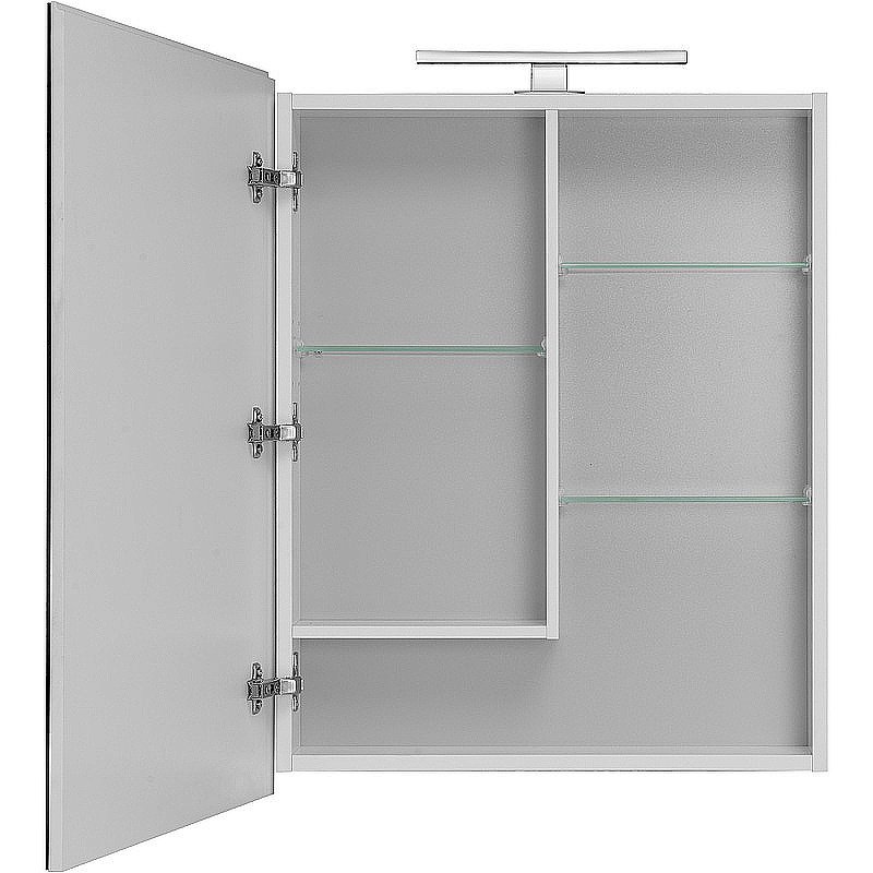 Зеркальный шкаф Акватон Лондри 60 1A278502LH010 белый купить в интернет-магазине сантехники Sanbest