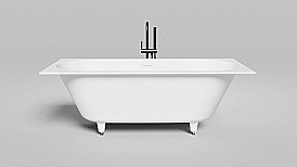 Ванна Salini Ornella Axis Kit S-Sense 170х75 103513M белая матовая купить в интернет-магазине Sanbest