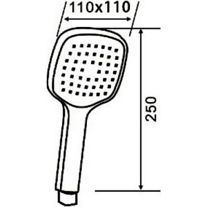 Душевая лейка Orange O-Shower S04HSW белый купить в интернет-магазине сантехники Sanbest