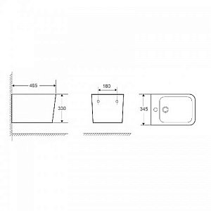 Биде с инсталляцией WeltWasser BAMBERG 480 BD+GELBACH 005 GL-WT белое купить в интернет-магазине Sanbest