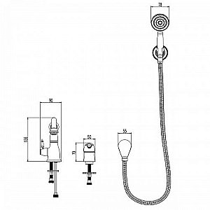 Смеситель для ванны Lemark Villa LM4847C купить в интернет-магазине сантехники Sanbest