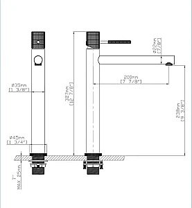 Смеситель для раковины GID Edessa SS070CHD хром купить в интернет-магазине сантехники Sanbest