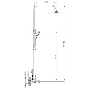 Душевая система Rossinka S S35-45 купить в интернет-магазине сантехники Sanbest