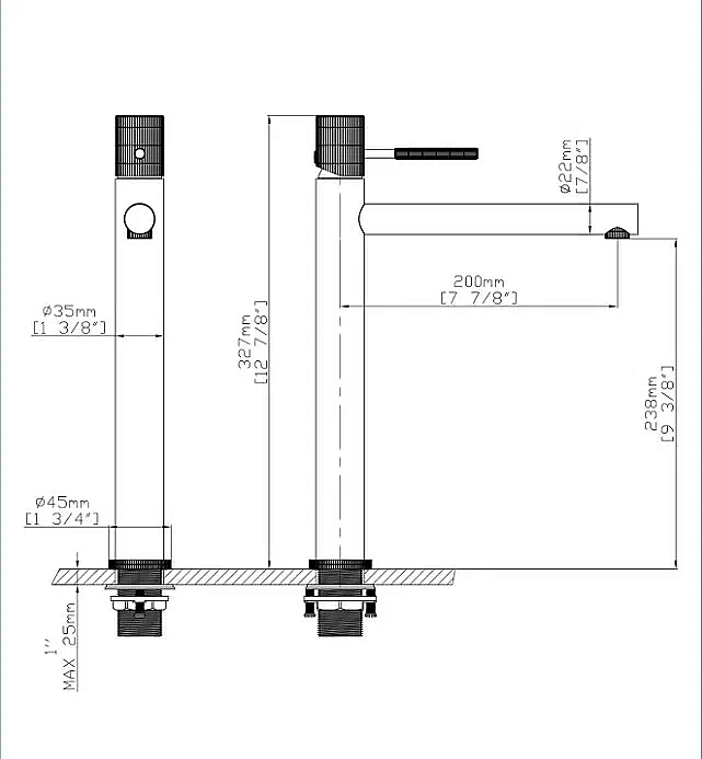 Смеситель для раковины GID Edessa SS070CHD хром купить в интернет-магазине сантехники Sanbest