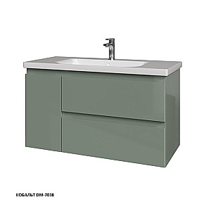 Тумба с раковиной Caprigo Forte 100 два ящика, одна дверь слева, цвет на выбор для ванной в интернет-магазине Sanbest