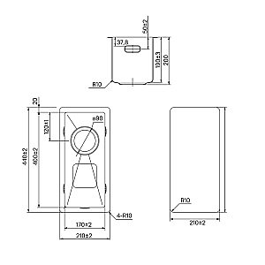 Комплект кухонных моек Iddis Edifice 440х440/210х440 EDI44G0i77K графит купить в интернет-магазине сантехники Sanbest