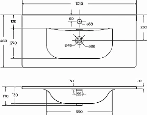 Тумба с раковиной BelBagno 100 KRAFT-1000-2C-SO-СO+BB-8099-100 бежевая матовая для ванной в интернет-магазине Sanbest