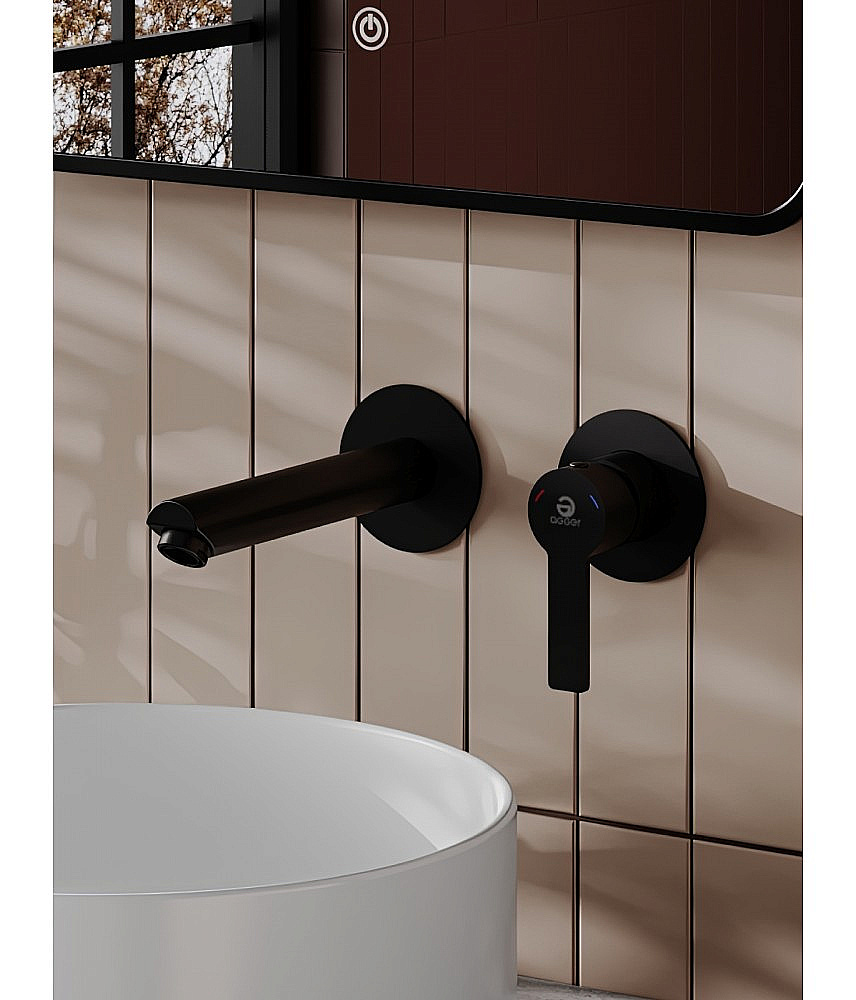 Cмеситель для раковины Agger Easy A3172244 черный матовый купить в интернет-магазине сантехники Sanbest