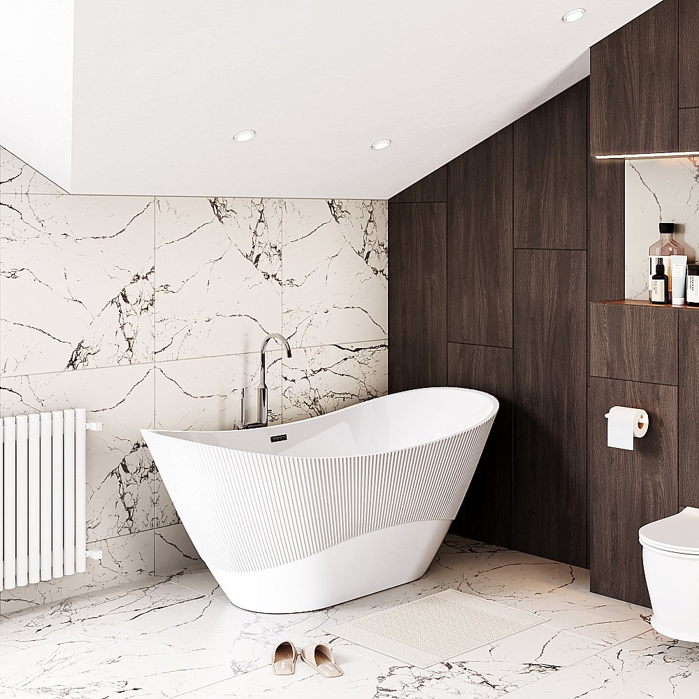 Ванна акриловая Grossman Galaxy GR-2104 170x75 белая купить в интернет-магазине Sanbest