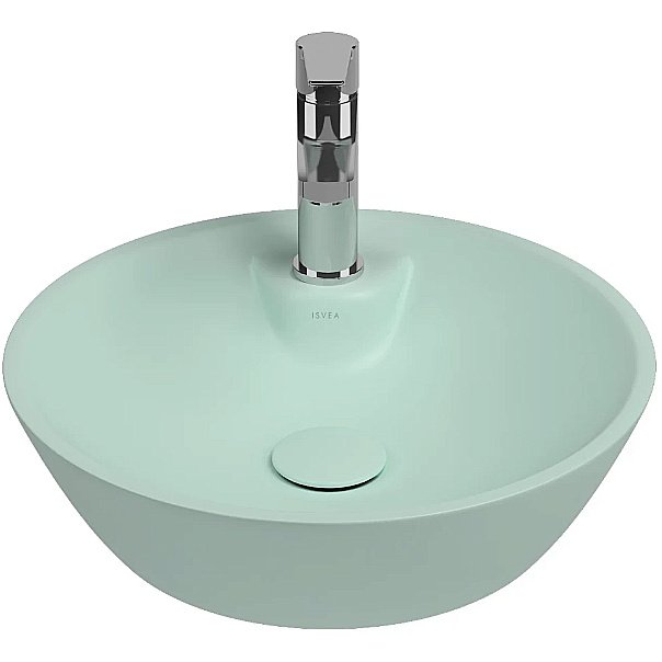 Раковина ISVEA SistemaY Soft 45 10SY65045SV-2T мятно-зеленый матовый купить в интернет-магазине Sanbest