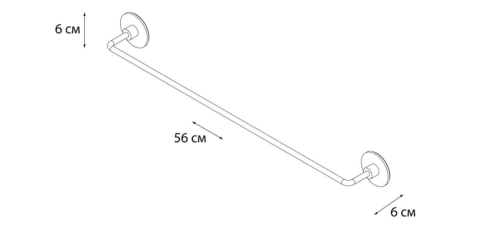 Полотенцедержатель FIXSEN ROUND FX-92101A купить в интернет-магазине сантехники Sanbest