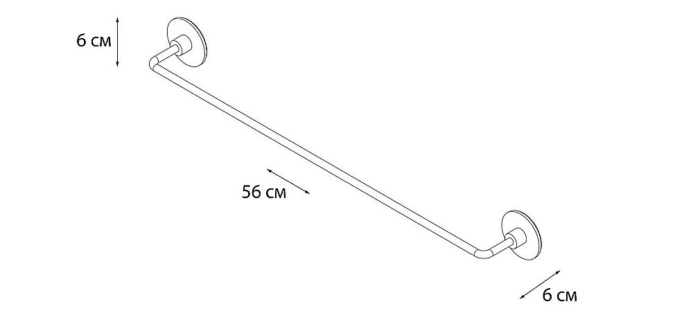 Полотенцедержатель FIXSEN ROUND FX-92101A купить в интернет-магазине сантехники Sanbest