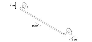 Полотенцедержатель FIXSEN ROUND FX-92101A купить в интернет-магазине сантехники Sanbest