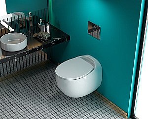 Унитаз Art&Max FORLI AM020CHR/SC белый, с крышкой микролифт, безободковый купить в интернет-магазине Sanbest