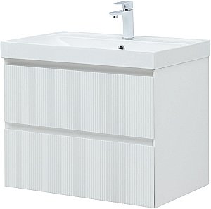 Тумба с раковиной Aquanet Альтера 337155 70 белый матовый для ванной в интернет-магазине Sanbest