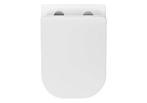 Унитаз подвесной Aquatek ДИВА AQ2012-00+INS-0000012+KDI-0000017+KKI-0000002 белый, безободковый, с крышкой микролифт, с инсталляцией и черной матовой кнопкой купить в интернет-магазине Sanbest