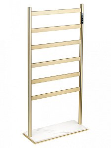 Полотенцесушитель электрический напольный WONZON & WOGHAND ESSEN, Брашированное золото (WW-A406-BG) купить в интернет-магазине сантехники Sanbest
