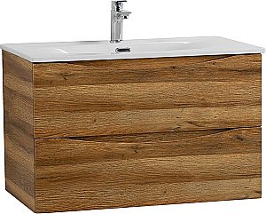 Тумба с раковиной BelBagno MARINO-CER-N-800-2C-SO-RR-P Rovere Rustico для ванной в интернет-магазине Sanbest