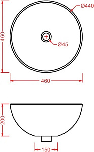 Раковина ARTCERAM WASHBASINS LLCL001 01 00 46 купить в интернет-магазине Sanbest