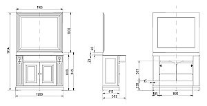 Зеркало Migliore RAVENNA 27335 в ванную от интернет-магазине сантехники Sanbest