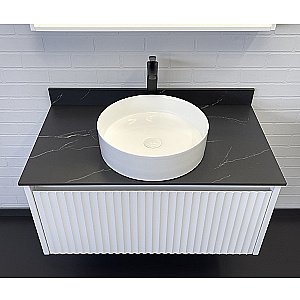 Тумба с раковиной Comforty Марсель 90 (9110) белая матовая для ванной в интернет-магазине Sanbest