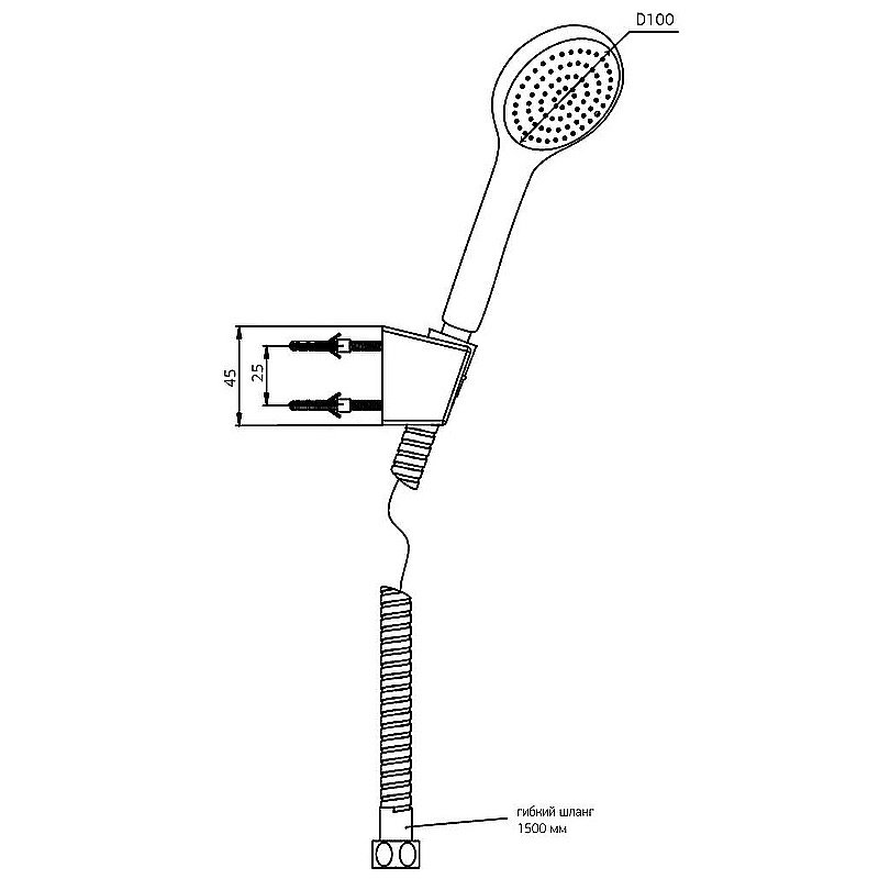 Душевой гарнитур PAINI Torino TRCR131 хром купить в интернет-магазине сантехники Sanbest